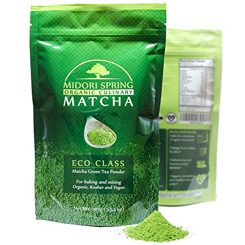 Midori Spring Organic Matcha Green Tea Powder for Cooking 100 g/3.53 oz ...