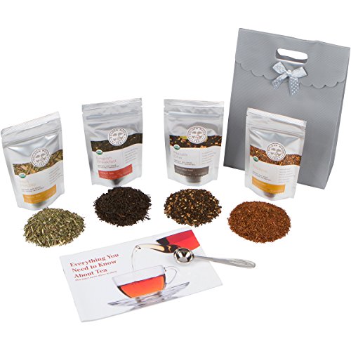 Golden Moon Tea Organic Tea Sampler Gift Set Loose Leaf Tea Organic Tea